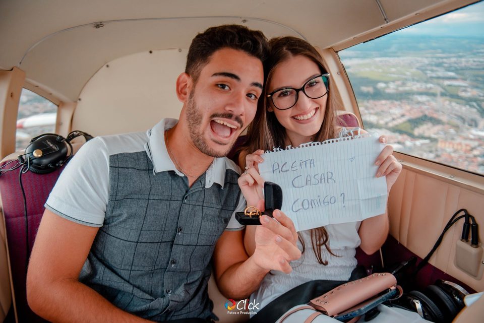 Pedido de Casamento Surpresa - Thabata e Murilo - Aeroclube de Sorocaba - SP